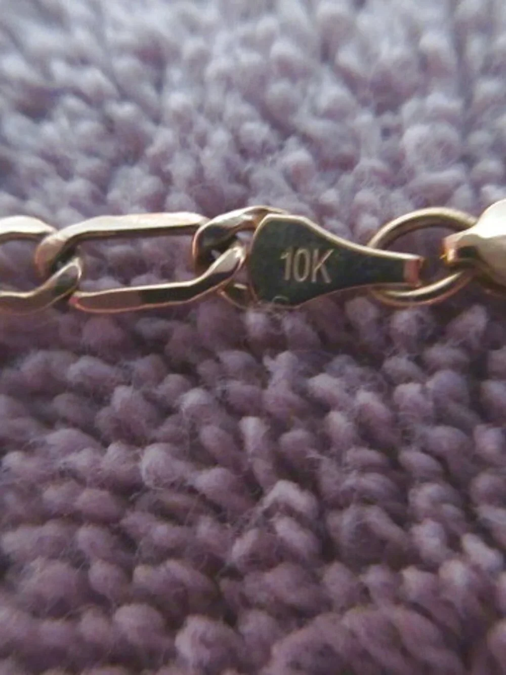 10K Solid Gold Mariner Anchor Anklet Chain 10